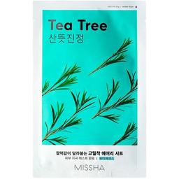Тканинна маска Missha Airy Fit Sheet Mask Tea Tree, з екстрактом чайного дерева, 19 г