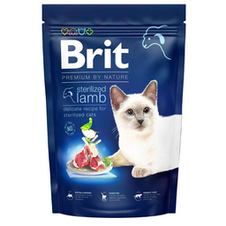 Сухой корм для стерилизованных котов Brit Premium by Nature Cat Sterilized Lamb, 1,5 кг (ягненок)
