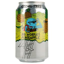 Пиво Lervig No Worries Pineapple, светлое, 0,5%, ж/б, 0,33 л