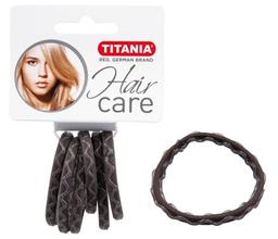 Набір резинок для волосся Titania Аnti Ziep, сiрий, 5 см, 6 шт. (7927)