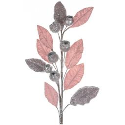 Декоративная веточка Lefard Гранат мини 75х18 см розовая (66-005)