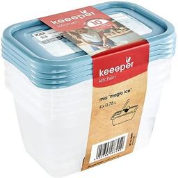 Комплект ємностей для морозильної камери Keeeper Polar, 0,75 л, блакитний, 4 шт. (3013)