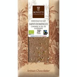 Шоколад молочний Bovetti Карамель та сіль органічний 100 г