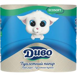 Туалетная бумага Диво Ecosoft двухслойная 4 рулона (406840)