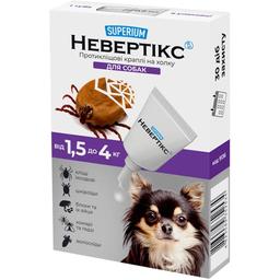 Противоклещевые капли на холку для собак Superium Невертикс, 1,5-4 кг