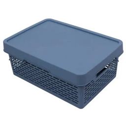 Корзина для хранения Qutu Q-Basket Blue, 12 л, 39х27х15,5 см, голубой (Q-BASKET д/хранения с/к BLUE 12л.)