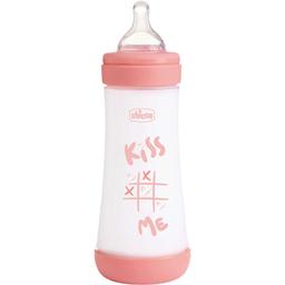 Пляшка для годування Chicco Perfect 5 Love пластикова із силіконовою соскою 300 мл (20235.11.40)