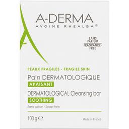 Дерматологическое мыло A-Derma Avoine Rhealba, для чувствительной кожи, на безмыльной основе, с экстрактом овса, 100 г (12149)