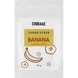 Цукровий скраб для рук і тіла Courage Sugar Scrub Mini Banana 50 г