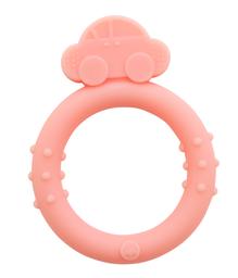 Прорезыватель Baby Team Кольцо, силиконовый, розовый (4009_розовый)