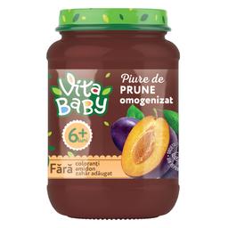 Пюре Vita Baby сливовое, без сахара, 180 г