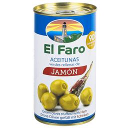 Оливки El Faro Aceitunas Jamon фаршированные хамоном 350 г (914393)