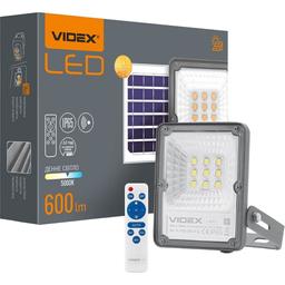 Прожектор Videx LED 600Lm 5000K автономний сенсорний (VL-FSO-205-S)