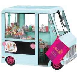 Транспорт для кукол Our Generation Фургон с мороженым и аксессуарами, голубой (BD37252Z)