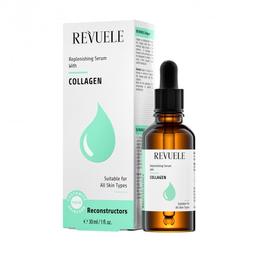 Сироватка для обличчя Revuele Replenishing Serum With Collagen з колагеном, 30 мл