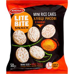 Хлібці рисові Жменька Lite Bite з каррі 50 г (908429)