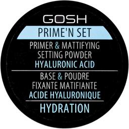 Основа под макияж пудровая Gosh Prime'n Set Primer & Mattifying Setting Powder Hyaluronic Acid рассыпчатая, 003 Hydration, 7 г