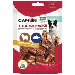 Ласощі для собак Camon Treats & Snacks Кубики з ягням і тріскою 80 г