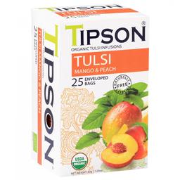 Чай Tipson Tulsi Туласи с манго и персиком, 25 пакетиков, 30 г (828042)