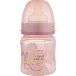 Пляшка антиколікова з широким отвором Canpol babies Easystart Gold 120 мл рожева