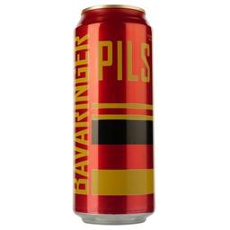 Пиво Bavaringer Pils, светлое, фильтрованное, 5%, ж/б, 0,5 л