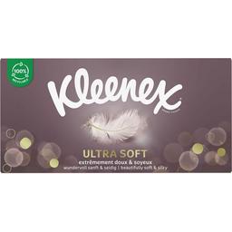 Серветки Kleenex Ultra Soft косметичні в коробці 64шт.