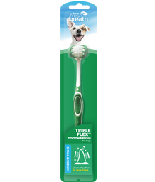 Зубна щітка для собак малих порід TropiClean Fresh Breath Tripleflex (2173)