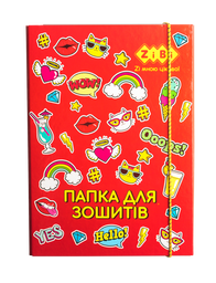 Папка для тетрадей ZiBi Kids Line Wow, на резинке (ZB.14960)