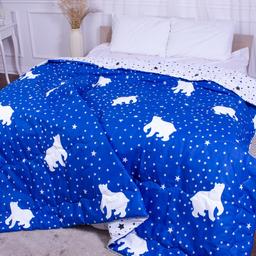 Одеяло хлопковое MirSon Деми №2823 Сolor Fun Line Stalk, полуторное, 215х155 см, синее (2200006700401)