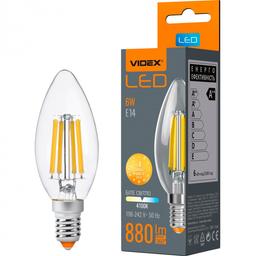 Лампа LED Videx Filament 6 W E14 4100 K (VL-C37F-06144)