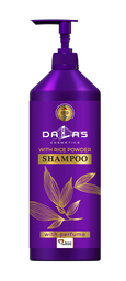 Шампунь Dalas для жирного та схильного до випадання волосся, з рисовою пудрою, 1000 мл (721419)