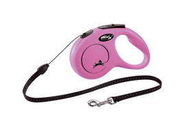 Повідець-рулетка Flexi Classic S, для собак до 12 кг, трос 5 м, рожевий (CL10C5.251.P.20)