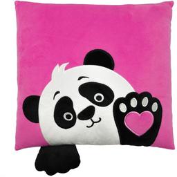 Подушка Tigres Панда Love, 33х33 см, розовая (ПД-0462)