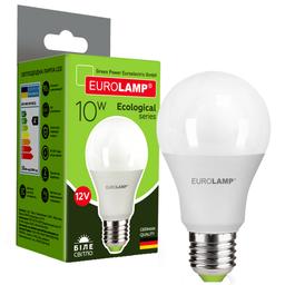 Светодиодная лампа Eurolamp LED Ecological Series низковольтная, A60, 10W, E27, 4000K, 12V (LED-A60-10274(12))