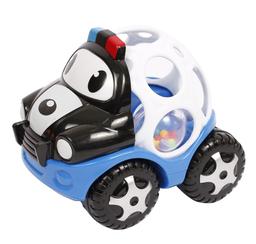 Іграшка-брязкальце Lindo Машинка, блакитний з чорним і білим (Б 343 син)