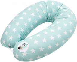 Подушка для беременных и кормления Papaella Звезды, 190х30 см, ментоловый (8-31885)
