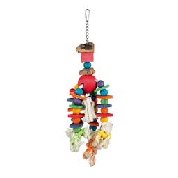 Игрушка для птиц Trixie Подвесная с канатом, разноцвет, 35 см (58986)