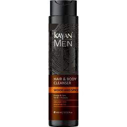 Очищаючий гель для волосся та тіла Kayan Professional Men Hair & Body Cleanser 400 мл