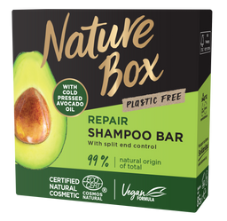 Твердый шампунь Nature Box для восстановления волос, с маслом авокадо холодного отжима, 85 г