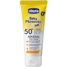 Крем сонцезахисний Chicco Baby Moments Sun SPF 50+, мінеральний, 75 мл (11259.00)