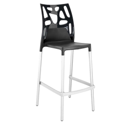 Барный стул Papatya X-Treme Ego-Rock, черный с белым (4820128120338)