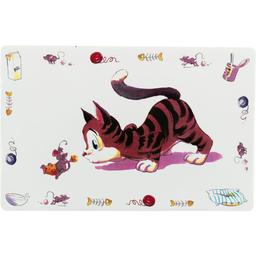 Коврик Trixie под миски для котов Pussy Cats, пластиковый, 44х28 см (24544)