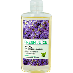 Олія для догляду та масажу Fresh Juice Mint & Lavender + Almond oil 150 мл