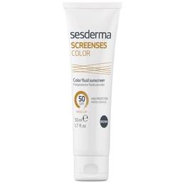 Солнцезащитное тональное средство Sesderma Screenses Color Fluid Sunscreen SPF 50, 50 мл