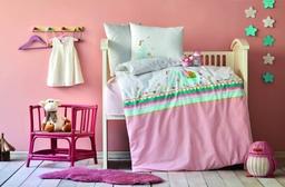 Комплект постельного белья для младенцев Karaca Home Teeny pudra 2020-2, ранфорс, разноцвет (svt-2000022246224)