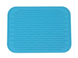 Силіконовий килимок для сушки посуду Supretto, блакитний (4874-0001)