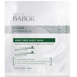 Тканевая маска для обличчя Babor Doctor Babor Clean Formance Hemp Fiber Sheet Mask 1 шт.