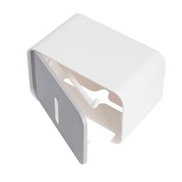 Тримач для туалетного паперу МВМ My Home BP-15, клейкий, білий з сірим (BP-15 WHITE/GRAY)