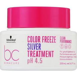 Маска Schwarzkopf Professional BC Bonacure Color Freeze Silver Treatment для нейтралізації небажаної жовтизни волосся 200 мл