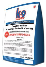 Сухой корм для собак средней породы K9 Selection Maintenance Formula, 12 кг (67714001389)